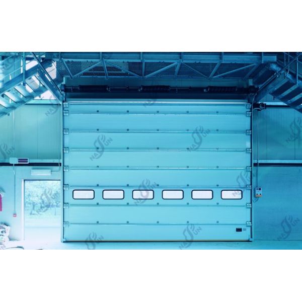 Дверь стандартного подъема автоматическая промышленная секционная изолировала секционную толщину дверей 40mm гаража