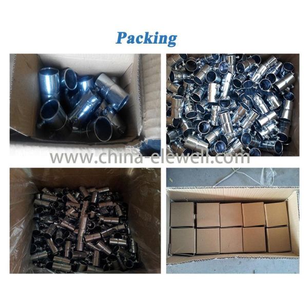 4 polegadas EMT Conjunto Conector de parafuso UL Standard Alumínio Tratamento de superfície