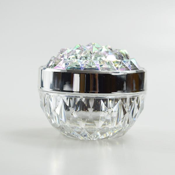 Style Luxury Empty 50g Acrylic Cosmetic Jar Shiny Cream Jar for SKIN CARE