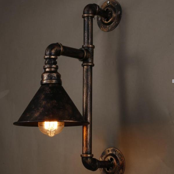 Water Pipe Wall Light Edison Bulb Fixtures E27 Bulb Wall Lamp Ce Rohs Certification
