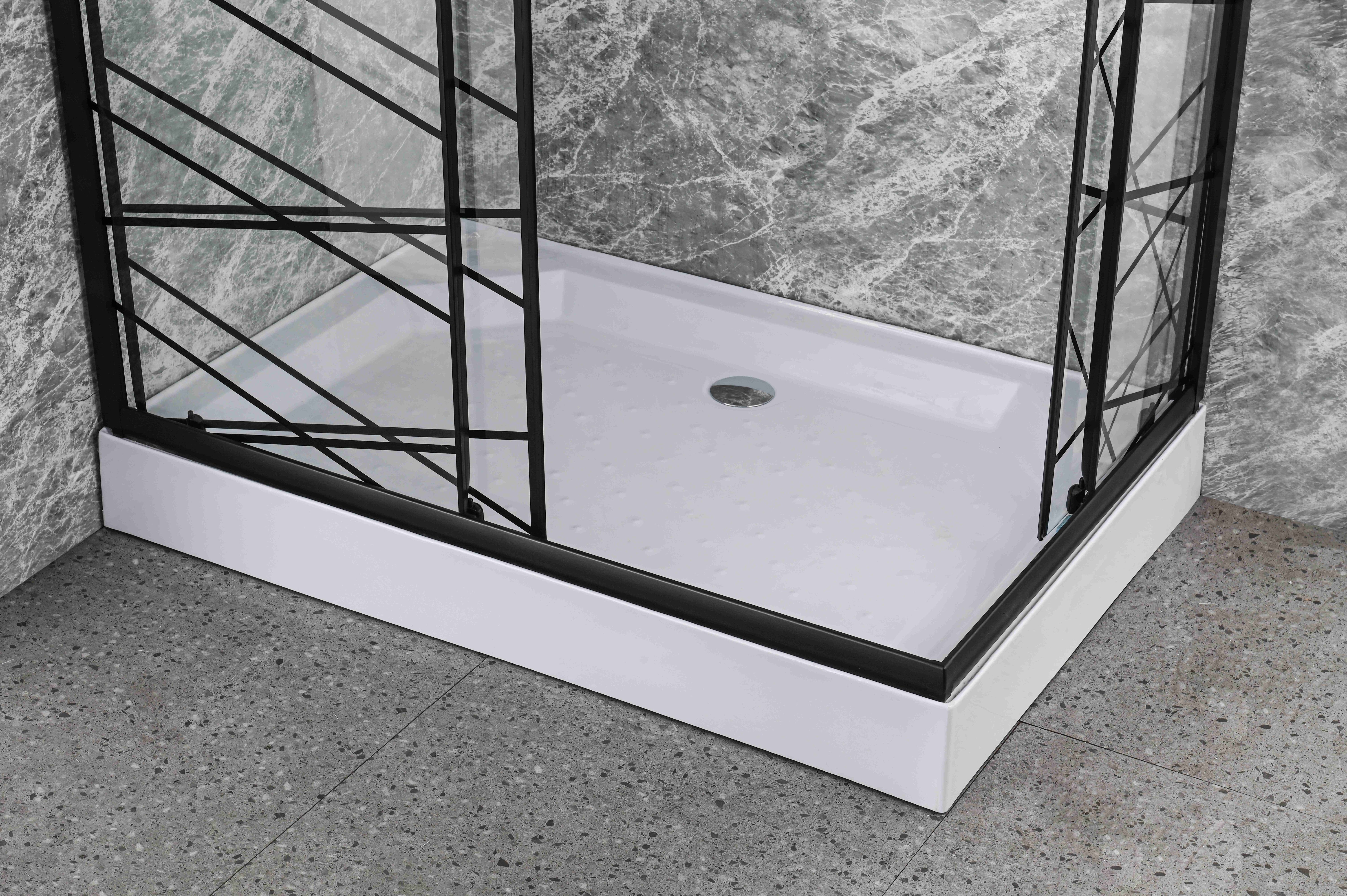 High-Quality Tempered Glass Shower Enclosure Profile with CE Certification