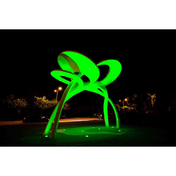 Abstract Style Outdoor Metal Sculpture , Outdoor Large Metal Yard Ornaments