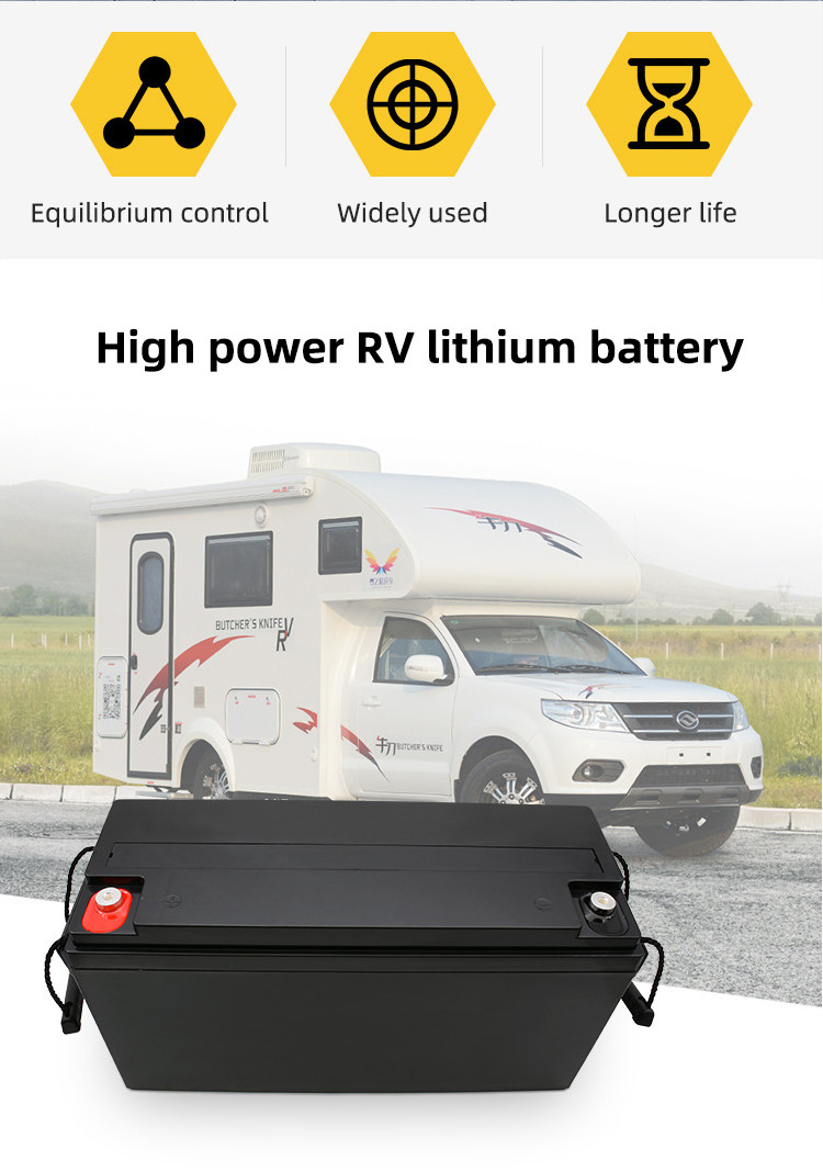 батарея лития RV наивысшей мощности 12V 200AH для морского пропеллера Handybrite солнечного