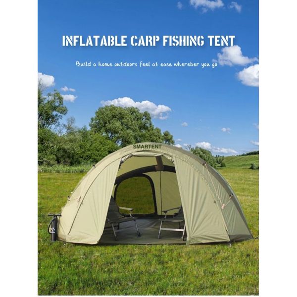 2 People Fishing Shelter Waterproof 210D Oxford Inflatable Camping Tents 320*250*160CM