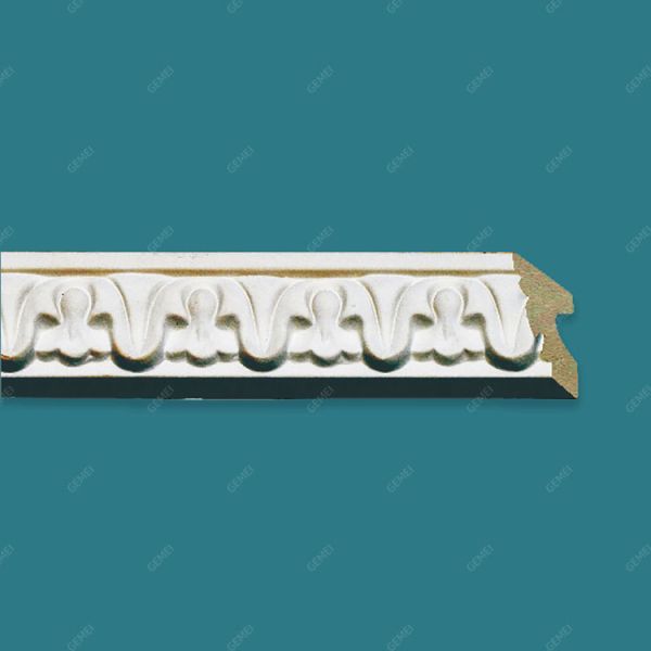 GB-82004 Pop Construction Material 3D Moisture-Proof Curtain Cornices Mouldings For Hotel