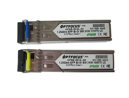 Модули приемопередатчика приемопередатчика 1.25G оптически MSA SFP LC 1550nm Bidi 20km
