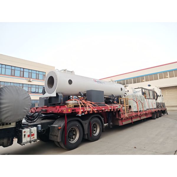 PU Foam Pre-Insulated Pipe Production Line with HDPE Jacket for 110–2200mm Pipes Featuring Single-Screw Extruder and Vacuum Calibration System