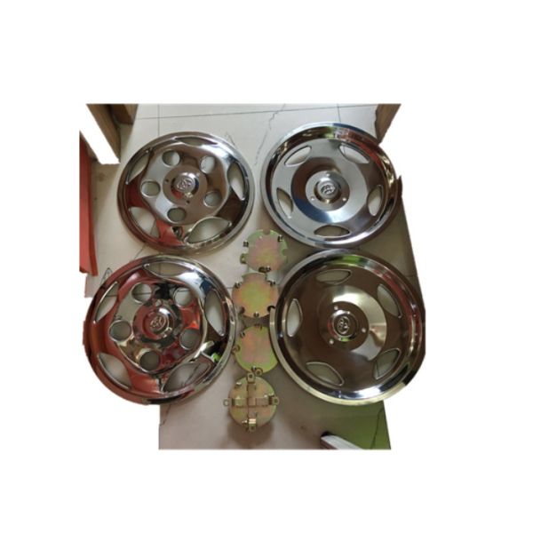 17 / 17.5 Inch Bus Wheel Cap , Stainless Steel Wheel Simulators 1 Mm Thickness