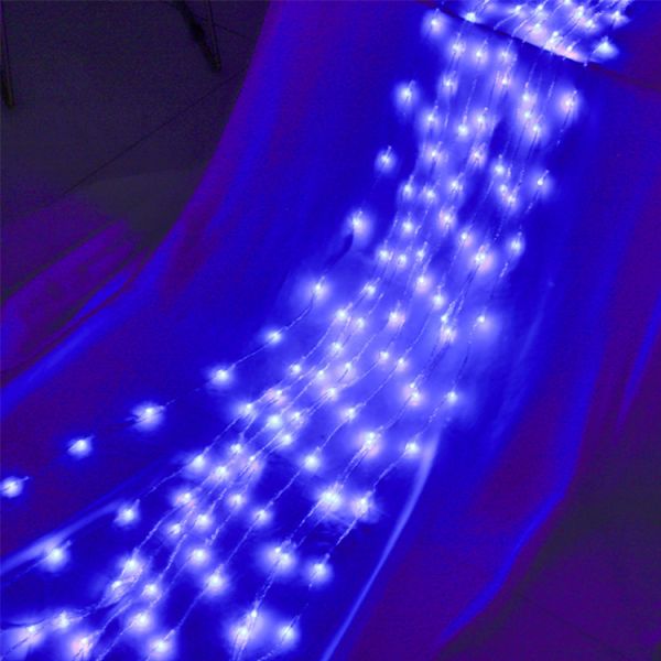 10000 Hours Lifespan LED Waterfall Flowing Light Strings for Christmas Room Decoration