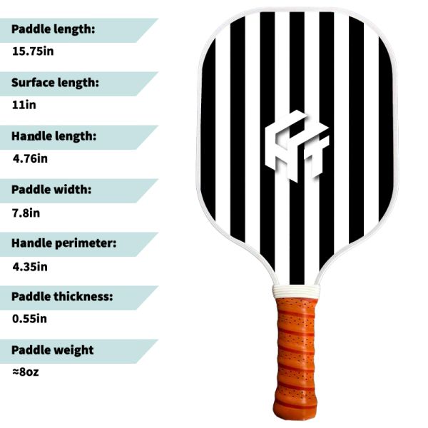 Hot Melt PP Honeycomb Core Outdoor Pickleball Paddles With Fiberglass Material