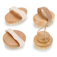 Eco Friendly Spa Wooden Long Handled Bath Brush Body Smoother For Dry Skin