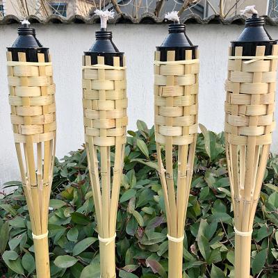 Eco-Friendly Bamboo Torch For Garden, Natural Outdoor Lighting