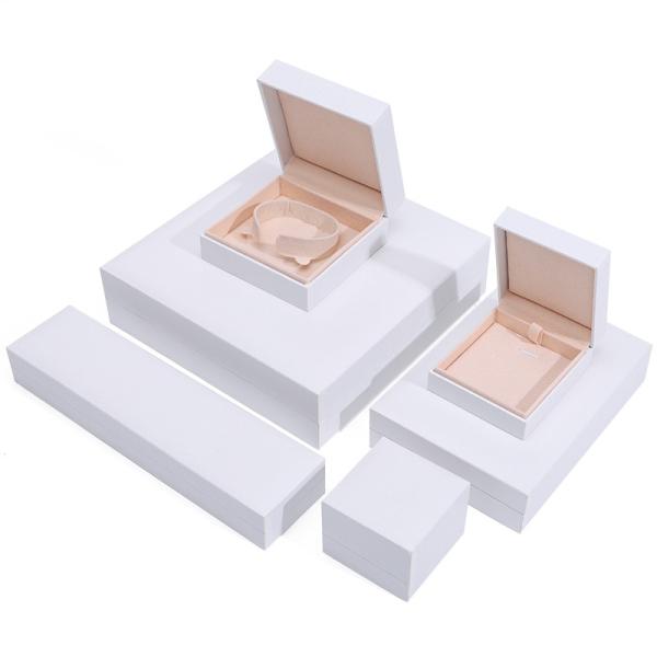 Cardboard square jewellery box White Paper jewelry Box for Bracelet Necklace Ring Packaging
