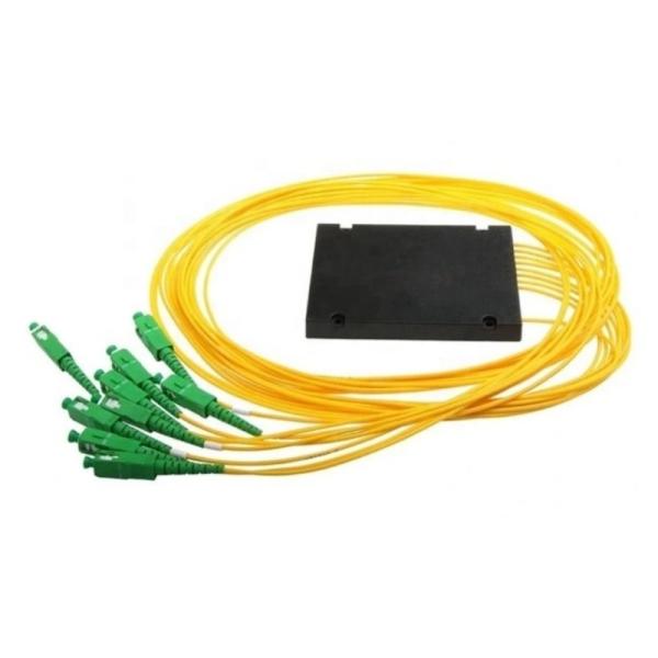 Supply Fiber Optical PLC Splitter 1X8 1X16 SM ABS Box for Fiber Patch Cord Manufacture