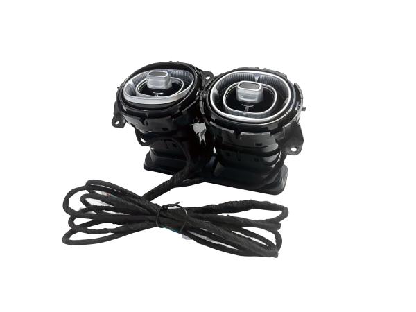 Turbo Front Auto Air Conditioning Vents 12 Volt With Ambient Light