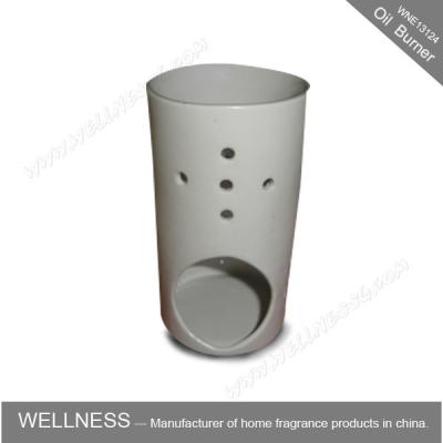 White Scented Oil Burner Personalised Shaped For Beauty Care , Soothing Nerves