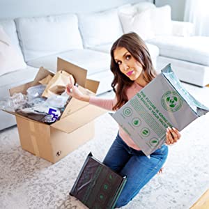 Waterproof Recyclable Mailers, Eco Friendly Mailers, Shipping Bags for Clothing, Mailing Envelopes Packaging