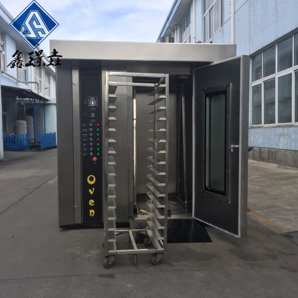 Stainless Steel 16 Trays Electric Type Rotary Oven For Bakery Shop Lead The Industry