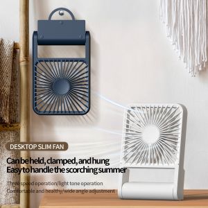 Lightweight Portable Desk Fan with 1200mAh Battery and Brushless Motor for Efficient Cooling