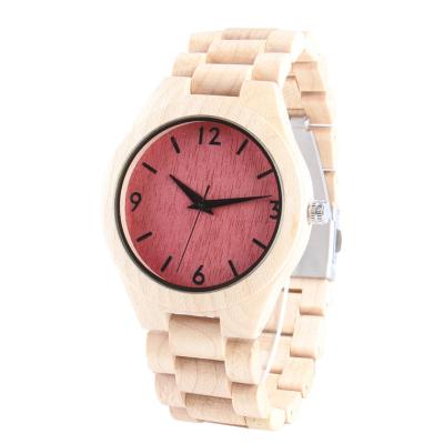 Japan Miyota Quartz Bamboo Wooden Wrist Watch Custom Logo For Men