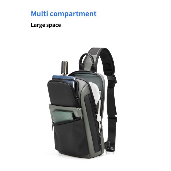 MingLu Новый многофункциональный кроссбоди мужской сумки стиль плечевой сумки мужской шлем одиночный грудной сумки для наружного использования