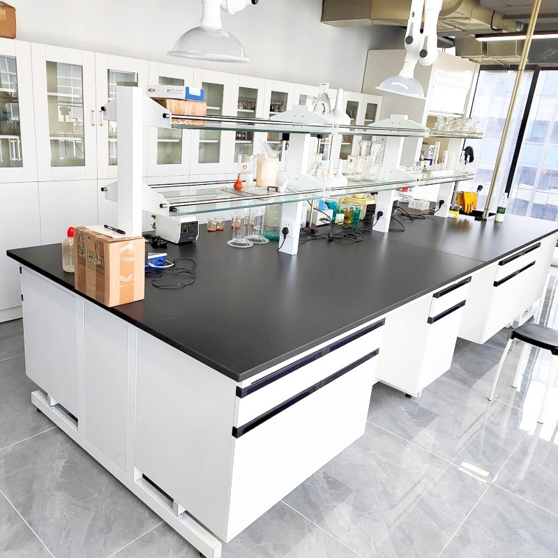 Side Lab Work Bench Corrosion Proof Modular Lab Bench With Base Cabinet And Drawer