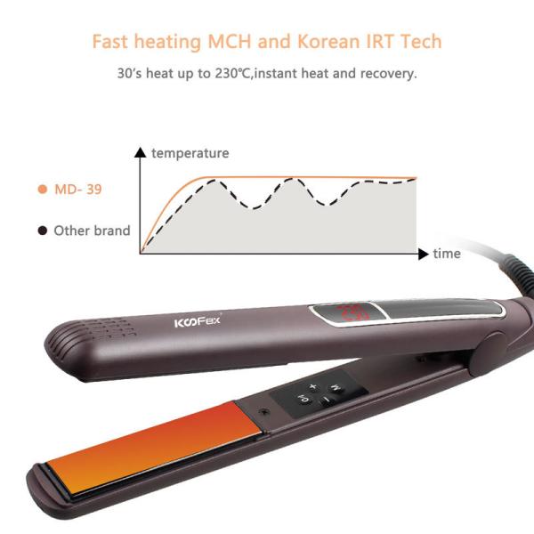 Aquecimento mágico cerâmico do Straightener infravermelho impermeável elétrico MCH do cabelo
