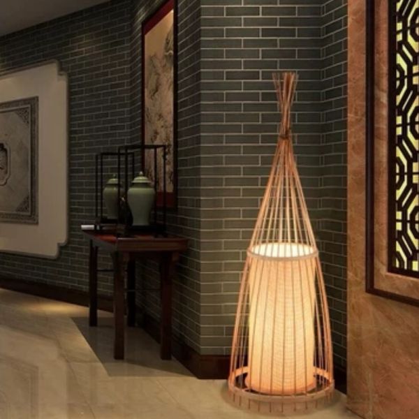 Chinese Bamboo Led Floor Lamps Standing Led Floor Lamps for Living Room Decorative Floor Lamp(WH-WFL-03)