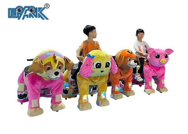 1 Player Funfair Wheel Ride Plush Animal Led Lights Kids Walking Toy