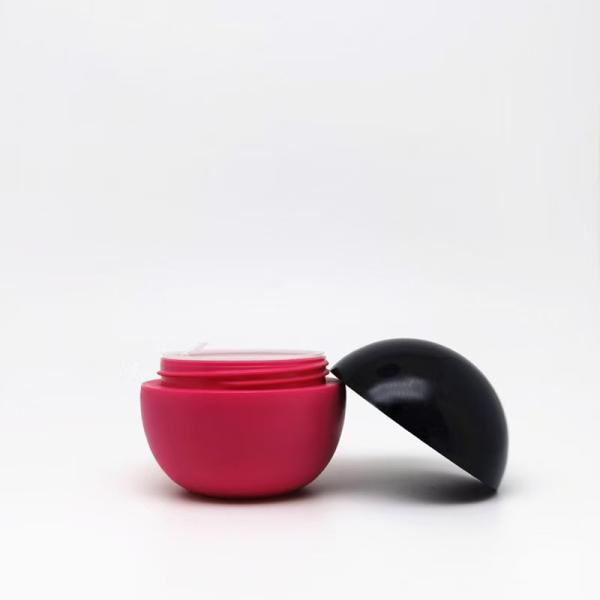 Spherical 25g Plastic Cream Jar with Ergonomic Design for Easy Use in Skin Care
