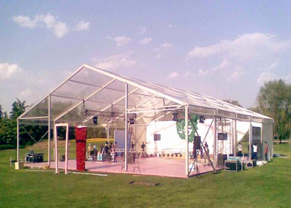 20x30m Steel Structure Material Clear Roof Tent Heavy Duty Sun Resistant