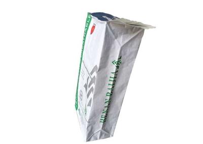 Parte inferior branca do quadrado da estabilidade dos sacos de papel de Kraft do produto comestível sacos de papel Multilayer da boa