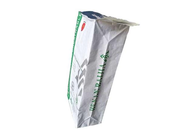 Food Grade White Kraft Paper Bags Good Stability Square Bottom Multilayer Paper Bags