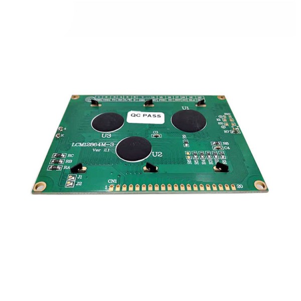 STN Manufacturer Blue Color Backlight Graphic LCD Display Module 12864 Dots High Visibility LCD Screen