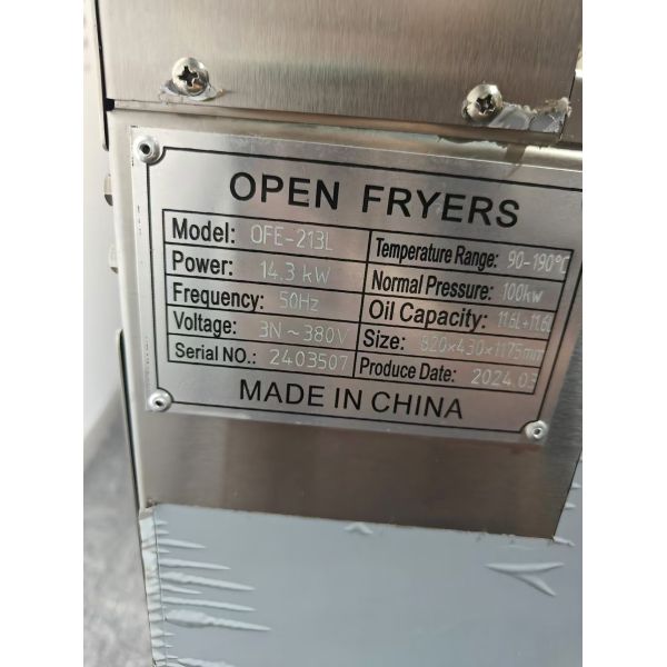 OFE-213L14.3kw 380V Touchscreen Smart Panel With Oil Filter System Electric Open Fryer