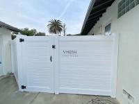 Clôture de protection de la vie privée en PVC blanc 6ftHx8ftW pour le jardin de la maison