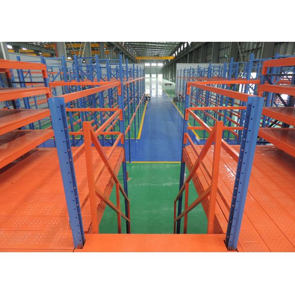 Система хранения промышленного склада стальная, подгонянная вешалка мезонина