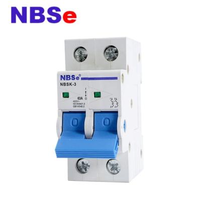 A C.A. desliga o tipo elétrico NBSK-3 do interruptor do interruptor 2P 63A do isolador