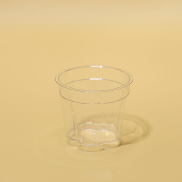 PS Material Plastic Disposable Cups For Juice And Cold Drinks Customized Logo