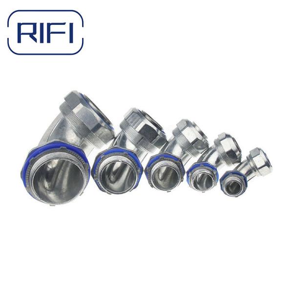 Zinc Die Cast Liquid Tight Electrical Conduit Waterproof Angle 90 Degree Connector