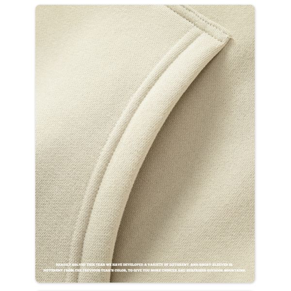 350G-700G Cotton French Terry Fleece Hooded Sweatshirt Men'S Oversized Loose Drop Shoulder