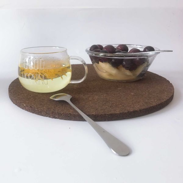 Черная науглероживанная круглая современная пробочка Trivets циновок места пробочки для горячих блюд