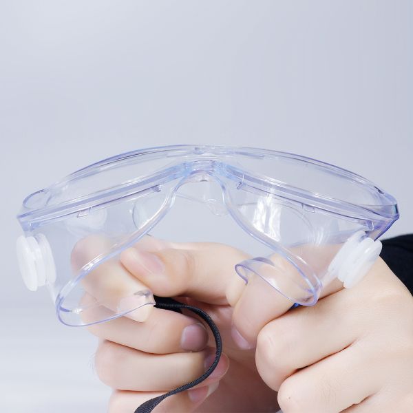Eco Friendly Medical Protective Goggles , Plastic Eye Protection Glasses