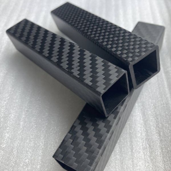 Rigid, Durable & Precision-Made Square Carbon Fiber Tube, Roll Wrapped or Pultruded