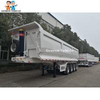 4 remorque de décharge de camion des axes 10m Heavy Duty Steel semi avec la suspension d'air