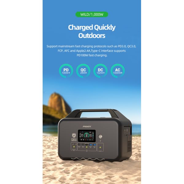 Электростанция Lifepo4 600W 1000W 2000W ODM MPPT OEM портативная