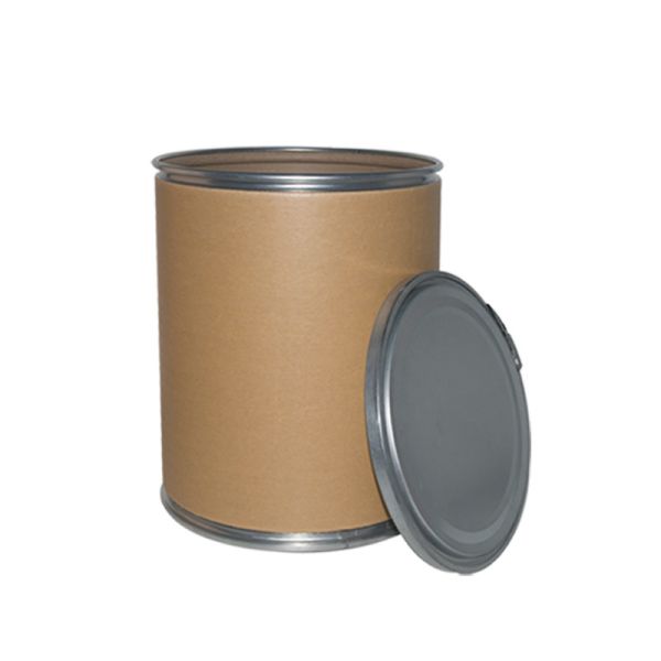 Stackable When Closed Fiberboard Transport Drum with Optional Polyethylene or Foil Lining Providing Shipping and Secure Material Containment