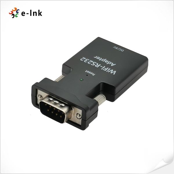 Mini RS232 to Wifi Adapter RS232 Wireless Extender Transparent Transmission Wifi-RS232 adapter No Drive Telnet Protocol RS232 to Wifi Converter for Remote Config/Testing