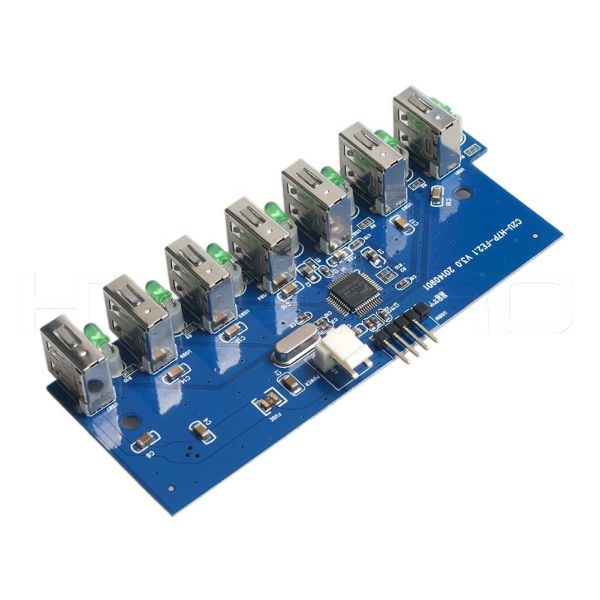 USB 2.0 / 3.0 Electronic Circuit Board Assembly For 7 Port USB Hub