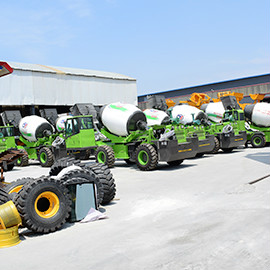 Привод 4 колес 92 тележка конкретного смесителя КВ самозарядных 6,5 М3